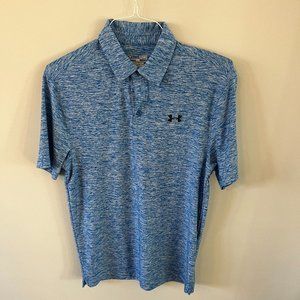 Men's Under Armour Golf Polo. Color: Blue Size: Small